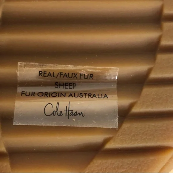 NWT Cole Haan NIKE Air Michelle Shearling Boots Waterproof suede Lamb sheep fur - Picture 13 of 14